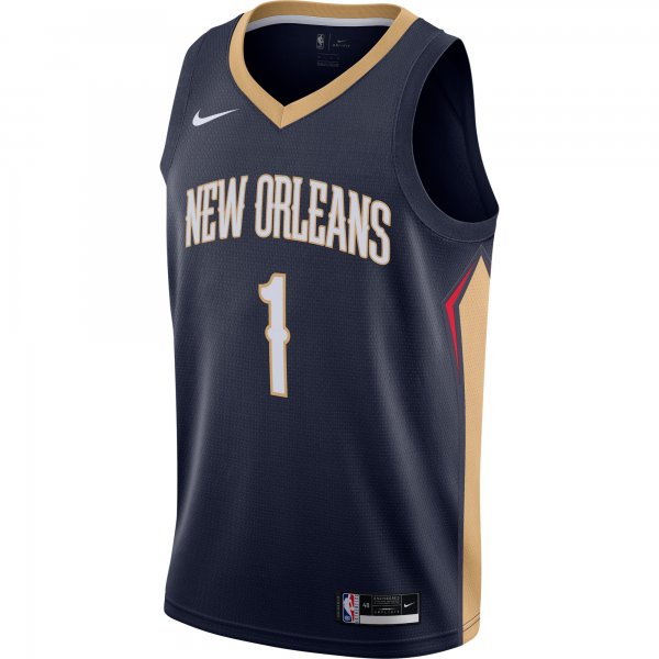 Men's New Orleans Pelicans Zion Williamson Nike Navy Swingman Jersey - Icon Edition