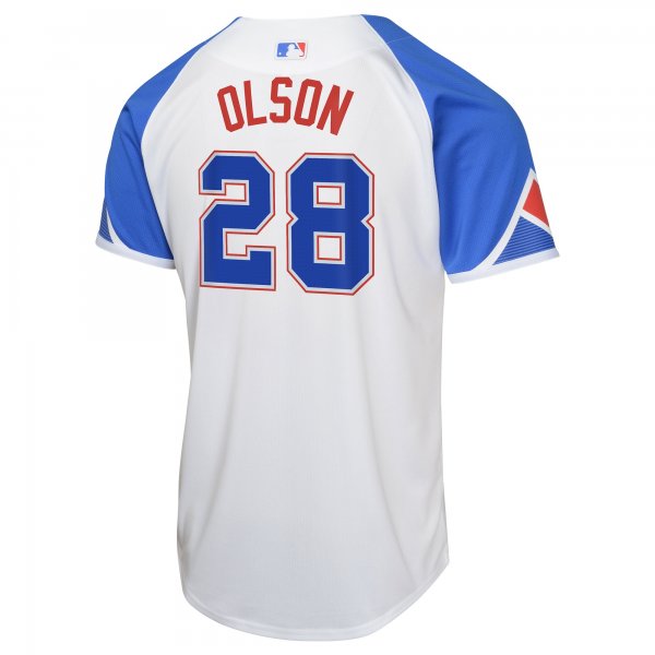 Youth Atlanta Braves Matt Olson Nike White City Connect Limited Player Jersey