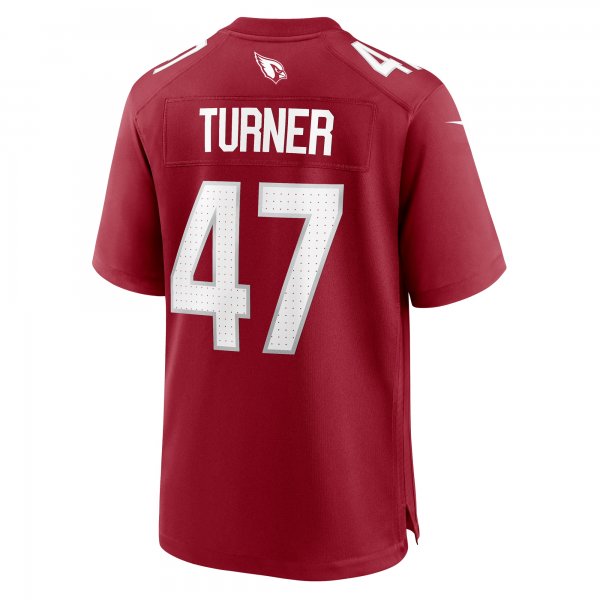 Men's Arizona Cardinals Ezekiel Turner Nike  Cardinal Team Game Jersey