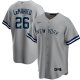 Men's New York Yankees DJ LeMahieu Nike Gray Road Replica Player Jersey