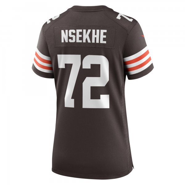 Women's Cleveland Browns Ty Nsekhe Nike  Brown  Game Jersey