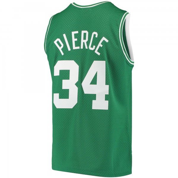 Men's Boston Celtics Paul Pierce Mitchell & Ness Kelly Green Hardwood Classics Swingman Jersey