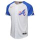 Youth Atlanta Braves  Nike White City Connect Limited Jersey