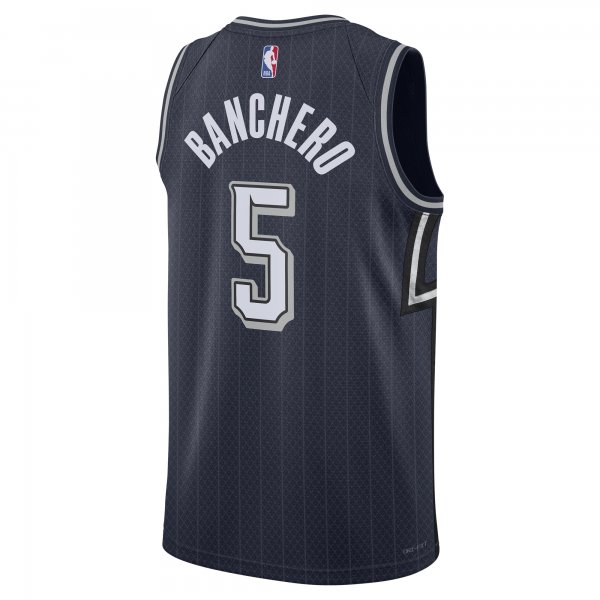 Unisex Orlando Magic Paolo Banchero Nike Navy 2023/24 Swingman Jersey - City Edition