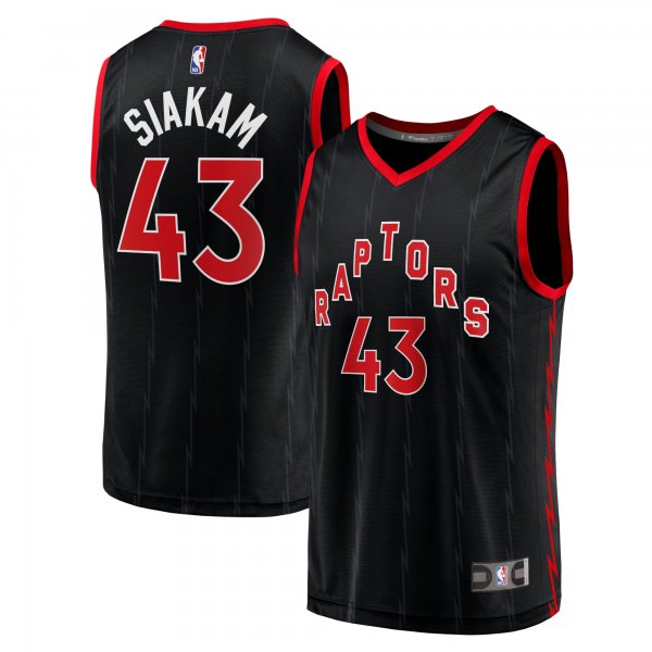 Men's Toronto Raptors Pascal Siakam Fanatics Black Fast Break Replica Jersey - Statement Edition