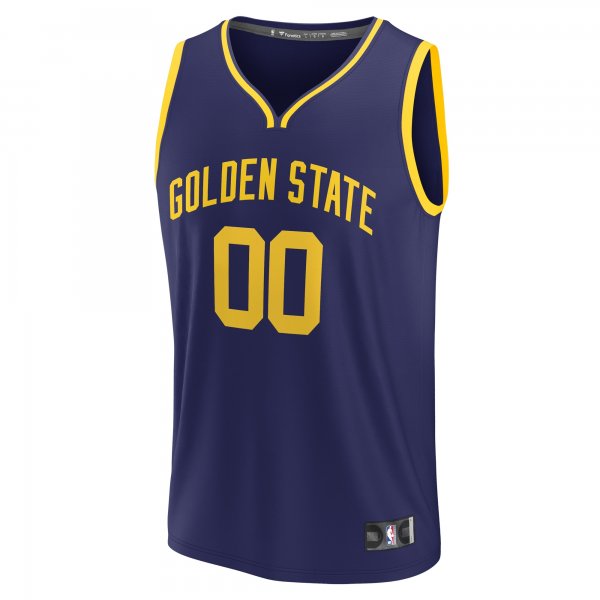 Youth Golden State Warriors  Fanatics Navy Fast Break Replica Custom Jersey - Statement Edition