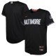 Youth Baltimore Orioles Nike Black 2023 City Connect Cool Base Jersey