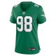 Women's Philadelphia Eagles Jalen Carter Nike Kelly Green Alternate Game Jersey