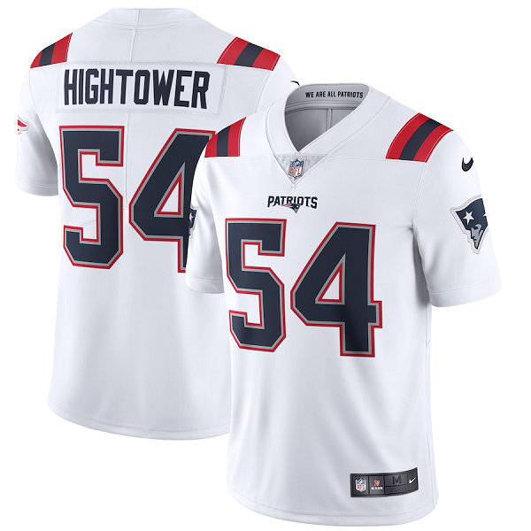 Men's New England Patriots #54 Donta Hightower Nike White Vapor Limited Jersey