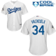 Los Angeles Dodgers #34 Fernando Valenzuela White New Cool Base 2017 World Series Bound Stitched MLB Jersey