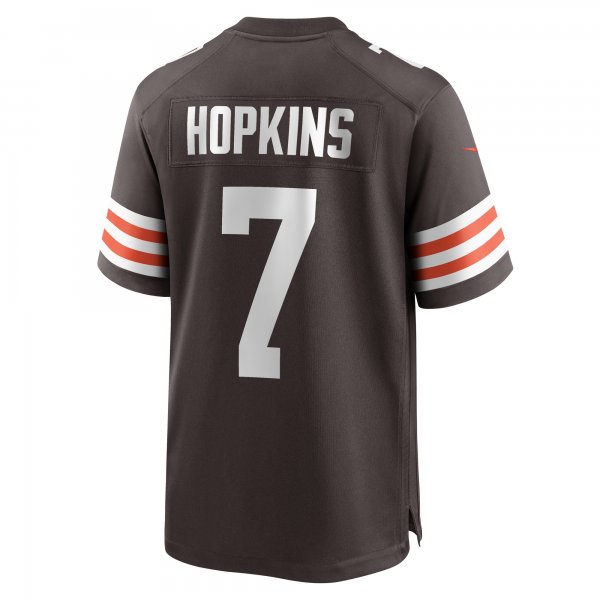 Men's Cleveland Browns Dustin Hopkins Nike  Brown Team Game Jersey