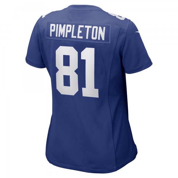 Women's New York Giants Kalil Pimpleton Nike Royal Game Player Jersey