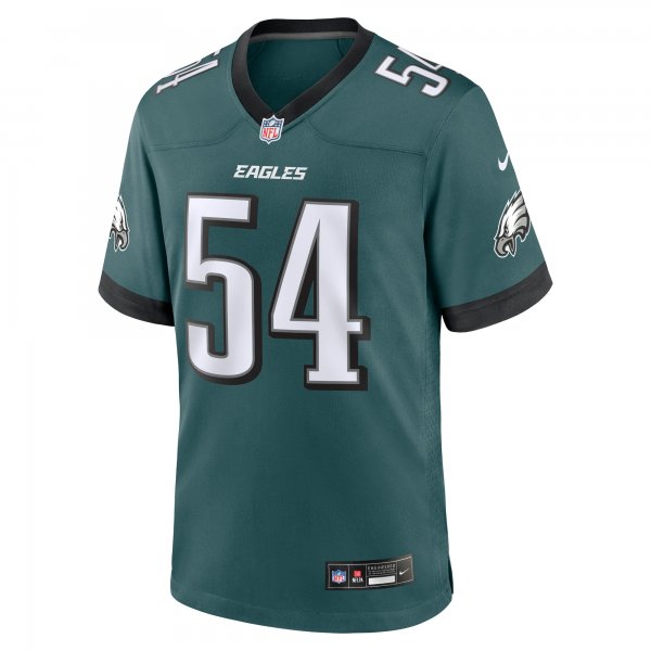 Men's Philadelphia Eagles Jeremiah Trotter Jr. Nike Green Game Jersey