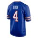 Men's Buffalo Bills James Cook Nike Royal Game Player Jersey