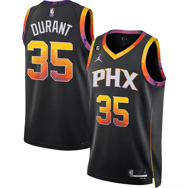 Men's Phoenix Suns #35 Kevin Durant Black Statement Swingman Stitched NBA Jersey