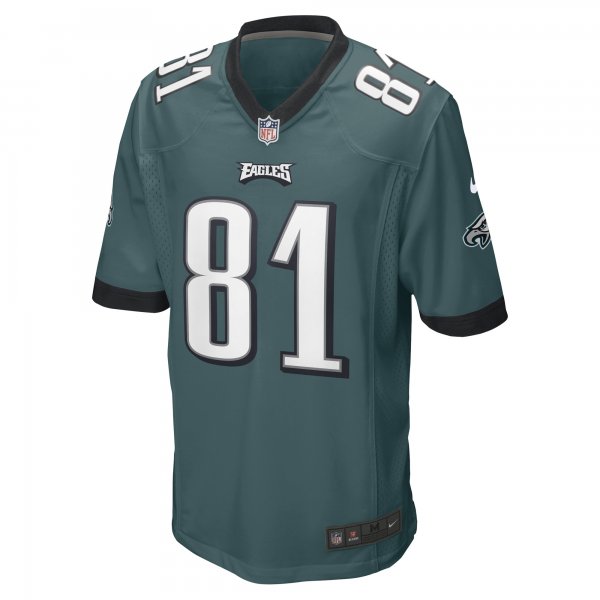 Men's Philadelphia Eagles Grant Calcaterra Nike Midnight Green Game Player Jersey