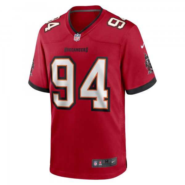 Men's Tampa Bay Buccaneers Calijah Kancey Nike Red 2023 NFL Draft First Round Pick Game Jersey