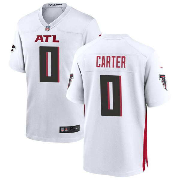 Men's Atlanta Falcons #0 Lorenzo Carter Nike Limited White Jersey