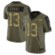 Tampa Bay Buccaneers Mike Evans Olive Men's Stitched NFL Limited 2021 Salute to Service Jersey