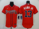 Men's Atlanta Braves #13 Ronald Acuna Jr. Red Stitched MLB Flex Base Nike Jersey