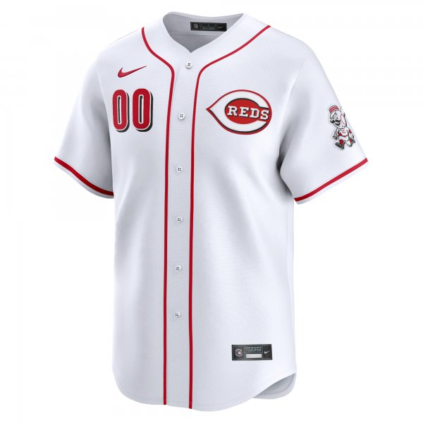 Men's Cincinnati Reds Nike White Home Limited Custom Jersey