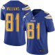 Nike Los Angeles Chargers #81 Mike Williams Electric Blue Youth Stitched NFL Limited Rush Jersey