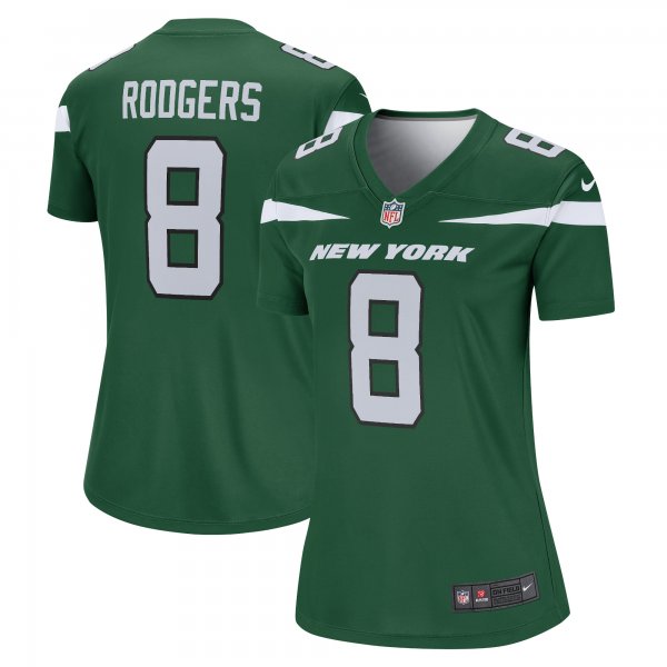 Women's New York Jets Aaron Rodgers Nike Gotham Green Legend Player Jersey