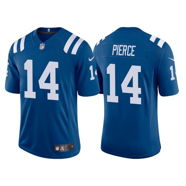 Men's Indianapolis Colts Alec Pierce #14 Royal 2022 Nike NFL Draft Vapor Limited Jersey