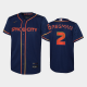 Youth's #2 Alex Bregman 2022 City Connect Houston Astros Cool Base Navy MLB Jersey