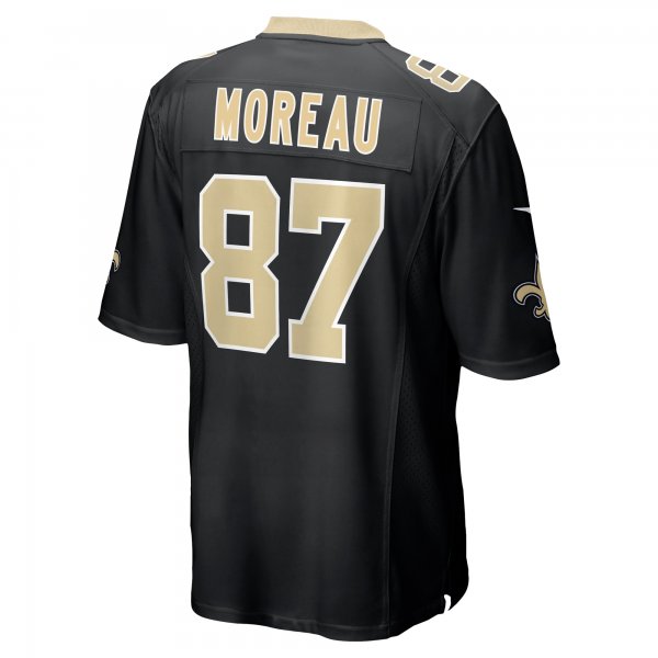 Men's New Orleans Saints Foster Moreau Nike  Black Team Game Jersey