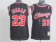 Men's Chicago Bulls #23 Michael Jordan Black Nike Throwback Stitched NBA Jersey