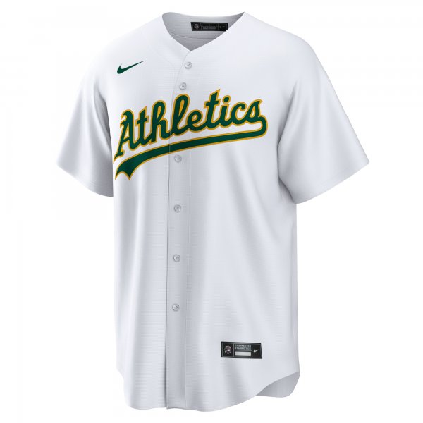 Men's Oakland Athletics Nike White Home Blank Replica Jersey