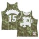 Men's Toronto Raptors Vince Carter Mitchell & Ness Camo Hardwood Classics 1998/99 Ghost Green Swingman Jersey