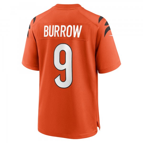 Men's Cincinnati Bengals Joe Burrow Nike Orange Alternate Game Jersey