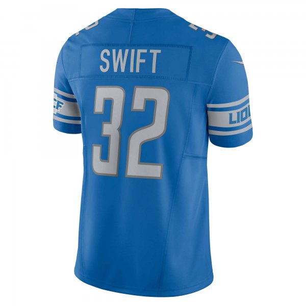 Men's Detroit Lions D'Andre Swift Nike Blue Vapor F.U.S.E. Limited Jersey