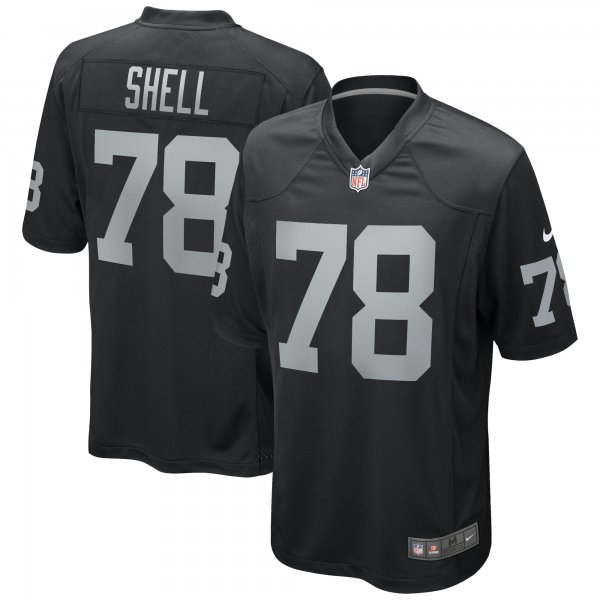 Men's Las Vegas Raiders Art Shell Nike Black Game Retired Player Jersey