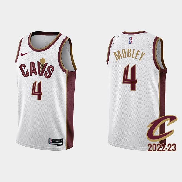 Men's Cleveland Cavaliers #4 Evan Mobley 2022-23 Association Edition White Gold is Back NBA Jersey