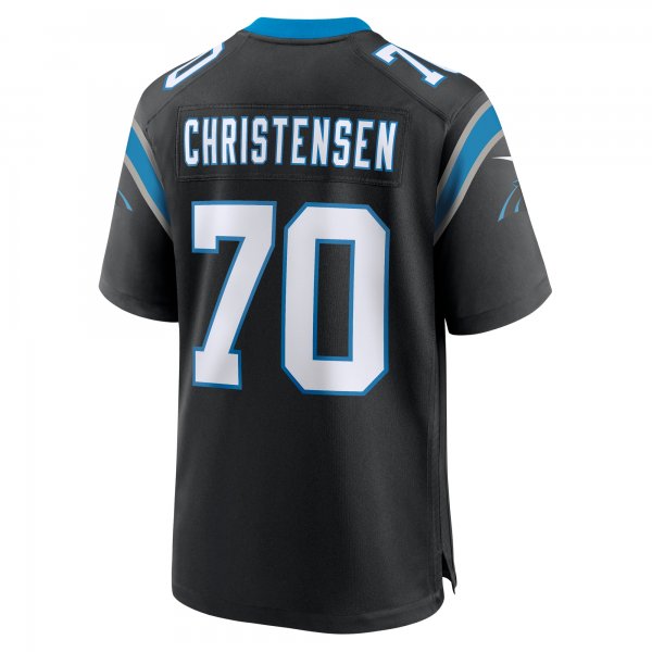 Men's Carolina Panthers Brady Christensen Nike Black Team Game Jersey