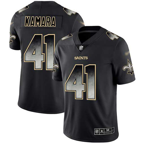 New Orleans Saints #41 Alvin Kamara Black Men's Stitched NFL Vapor Untouchable Limited Smoke Fashion Jersey