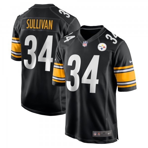 Men's Pittsburgh Steelers Chandon Sullivan Nike  Black  Game Jersey