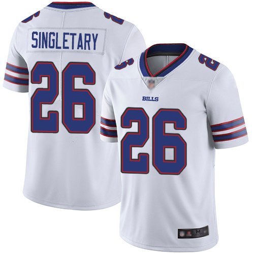 Buffalo Bills #26 Devin Singletary White Youth Stitched NFL Vapor Untouchable Limited Jersey