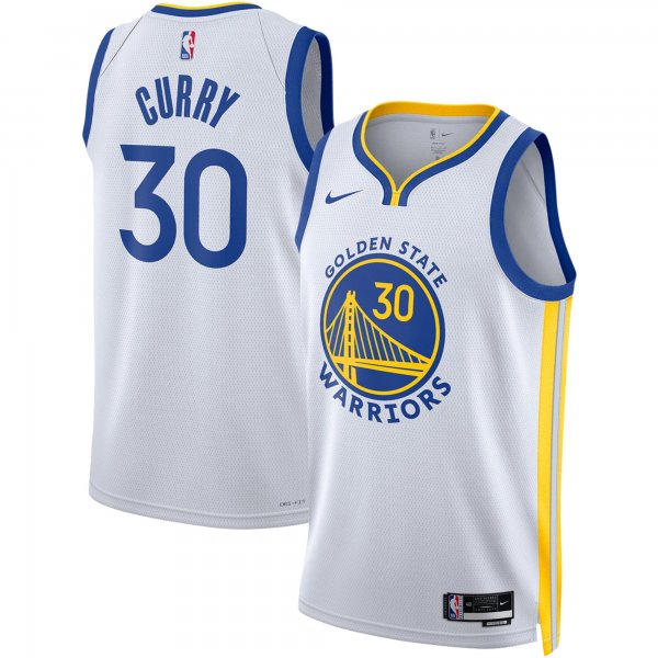 Unisex Golden State Warriors Stephen Curry Nike White Swingman Jersey - Association Edition