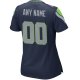 Women's Nike College Navy Seattle Seahawks Custom Game Jersey