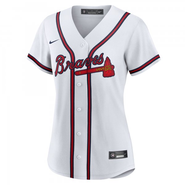 Women's Atlanta Braves Ronald Acuna Jr. Nike White Home Replica Player Jersey