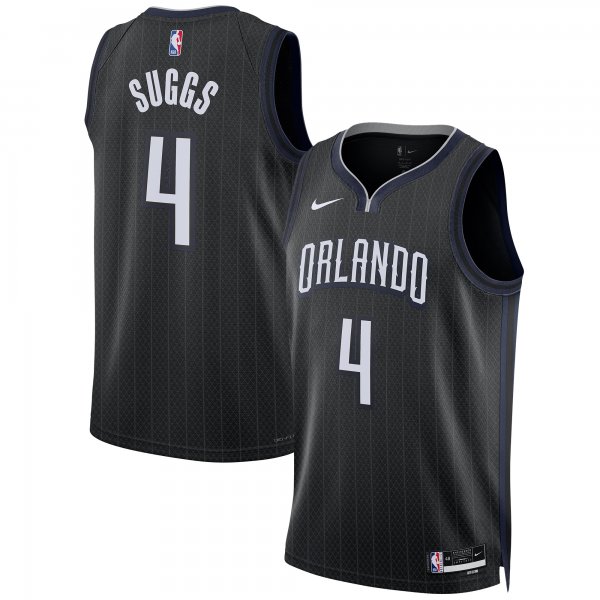 Unisex Orlando Magic Jalen Suggs Nike Black 2022/23 Swingman Jersey - City Edition