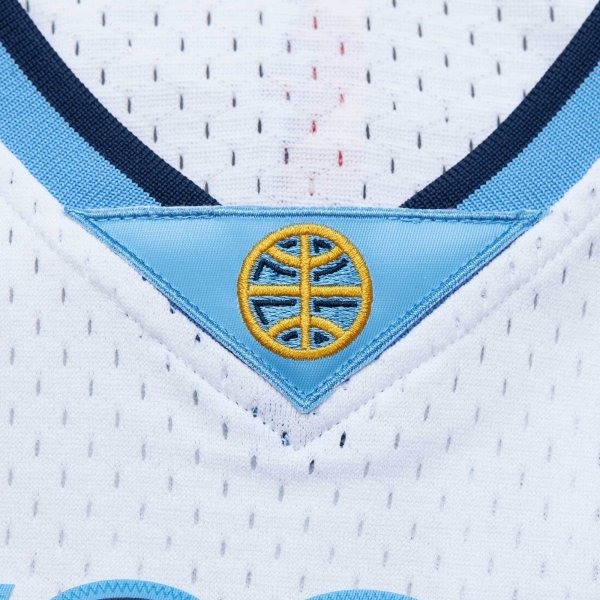 Men's Denver Nuggets Nikola Jokic Mitchell & Ness White 2016/17 Throwback Swingman Jersey