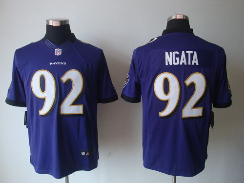 Men's Nike Baltimore Ravens #92 Haloti Ngata Purple Team Color Stitched NFL Limited Jersey