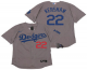 Men's Los Angeles Dodgers #22 Clayton Kershaw Gray Alternate Stitched MLB Flex Base Nike Jersey