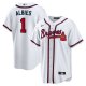 Men's Atlanta Braves Ozzie Albies Nike White Home Replica Player Name Jersey