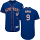 New York Mets #9 Brandon Nimmo Blue(Grey NO.) Flexbase Collection Stitched MLB Jersey